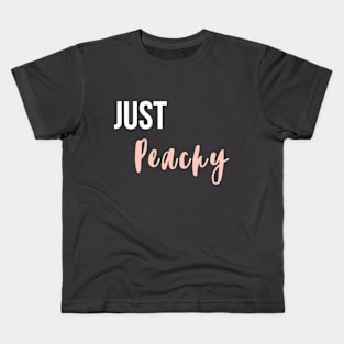 "Just Peachy" Graphic Design Kids T-Shirt